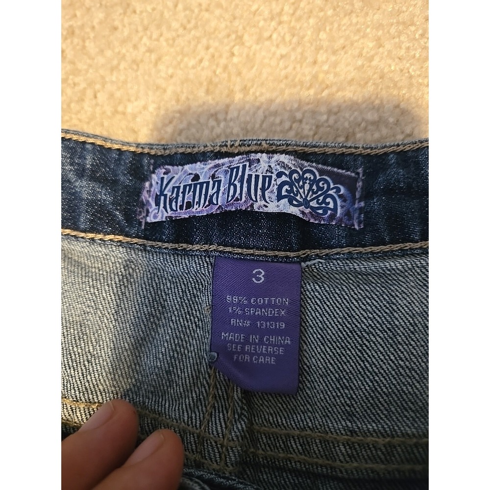 Lot Of 3 Shorts aeropostale  Karma Blue Wallflower womens Size 3 / 4 - Picture 4 of 16